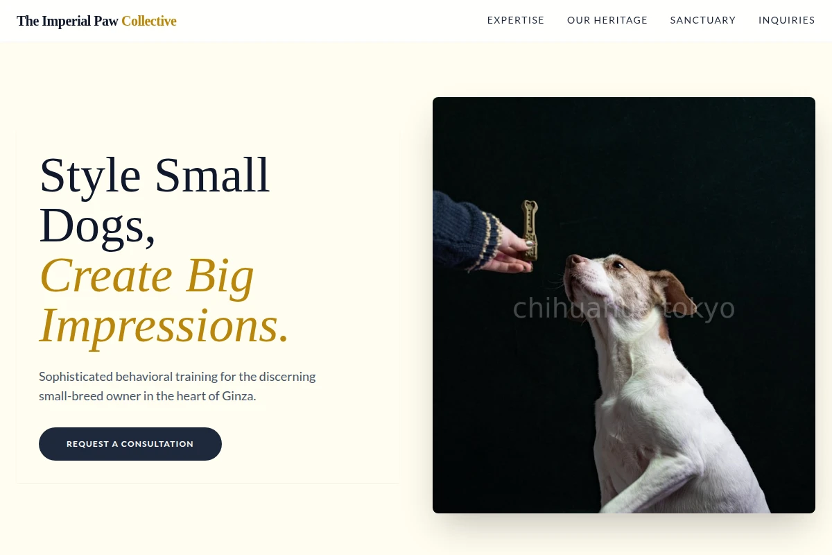 Ginza Dog Training